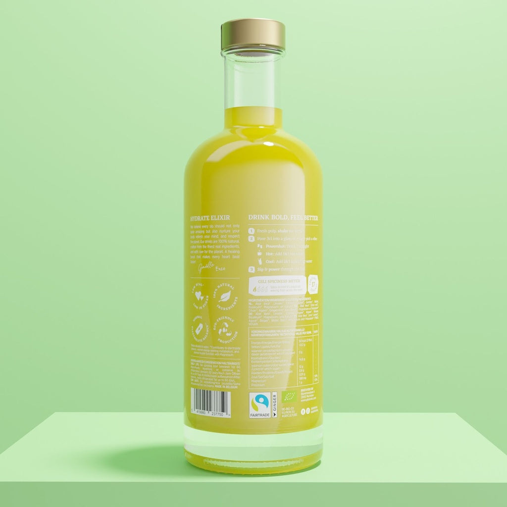 Gili - Hydrate Elixir - Citron Vert & Basilic, Aloe Vera, Magnesium + Potassium
