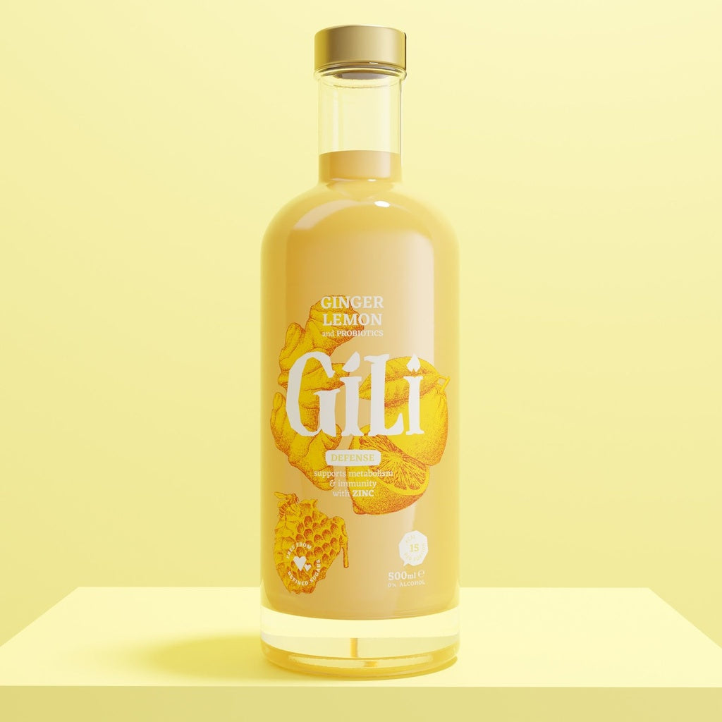 Gili - Défense Elixir - Gingembre & Citron, zinc + probiotiques