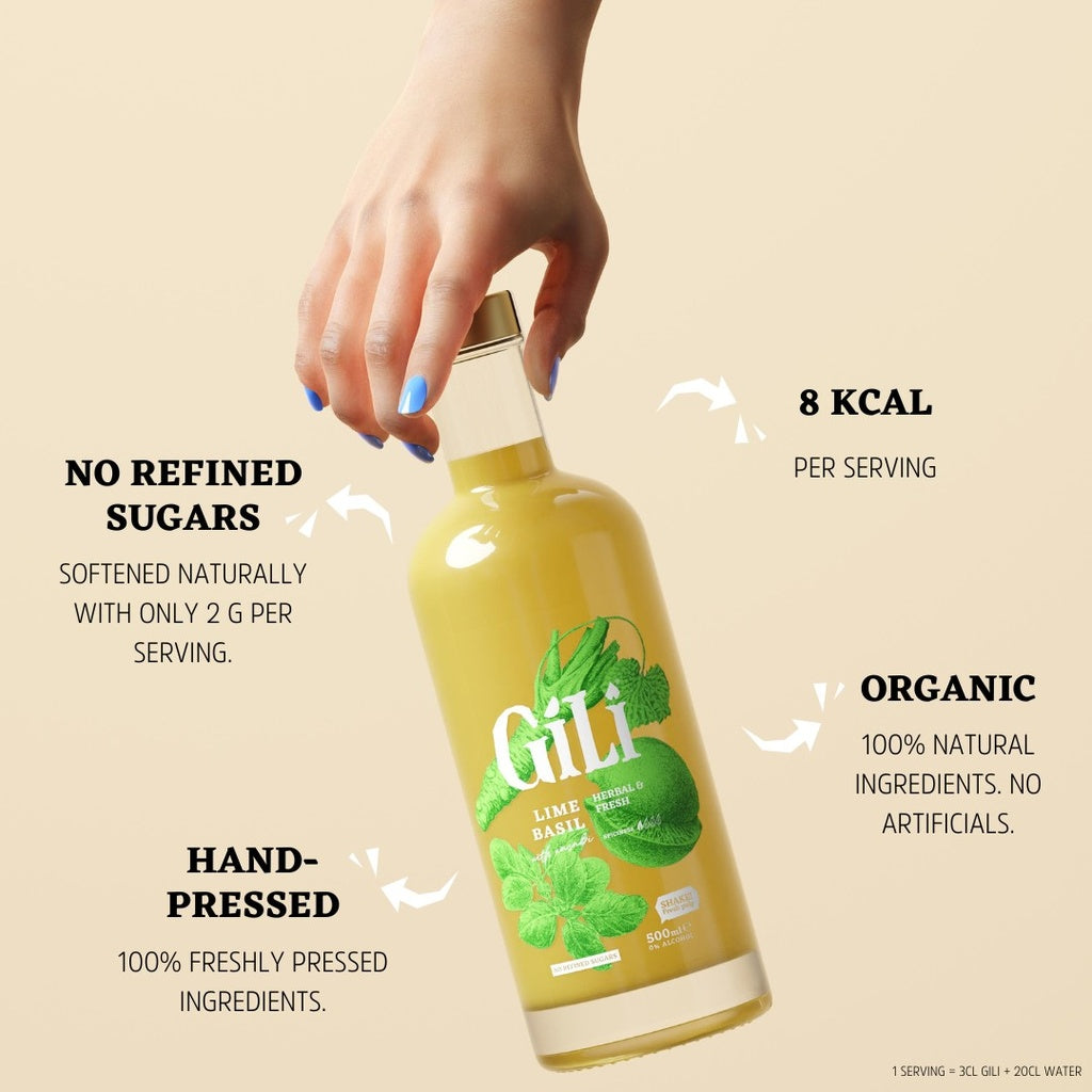 Gili - Hydrate Elixir - Citron Vert & Basilic, Aloe Vera, Magnesium + Potassium