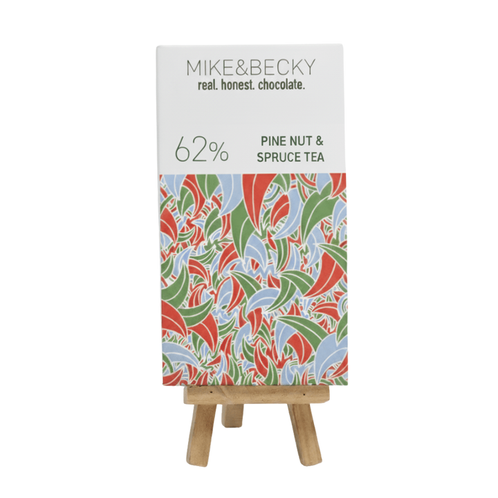 Mike & Becky - Tablette - Pine Nut & Spruce Tea 61% - La Gina - Dominican Republic
