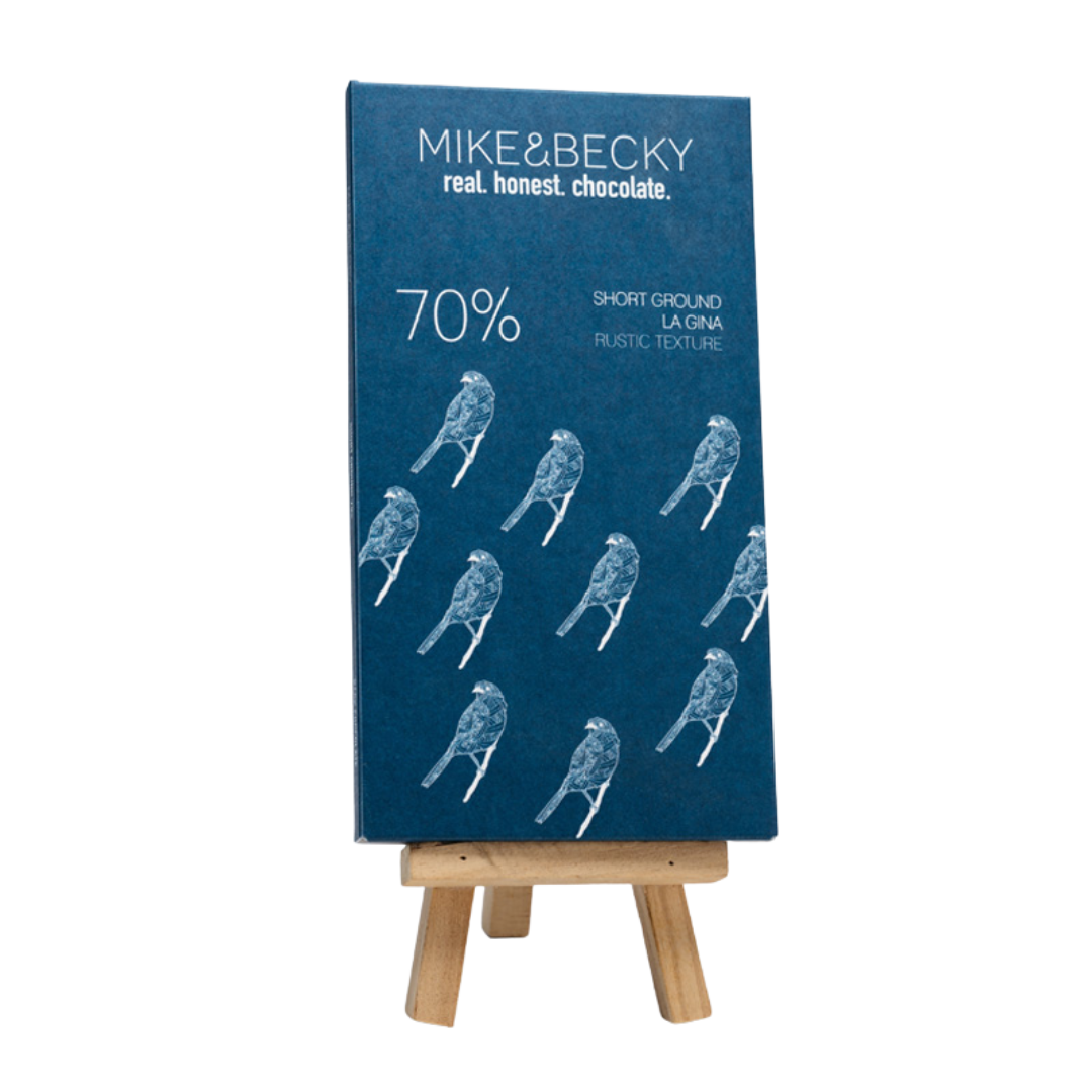 Mike & Becky - Tablette - Short Ground 70% - La Gina - Rustic Texture - Dominican Republic