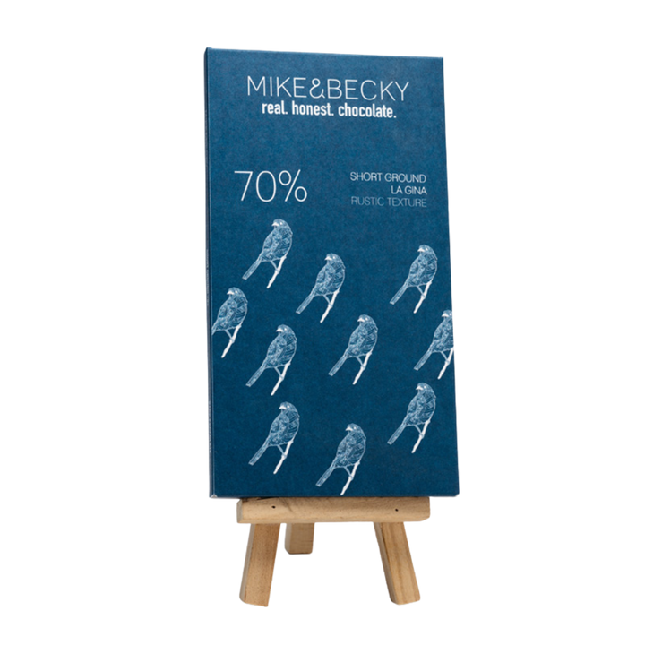 Mike & Becky - Tablette - Short Ground 70% - La Gina - Rustic Texture - Dominican Republic