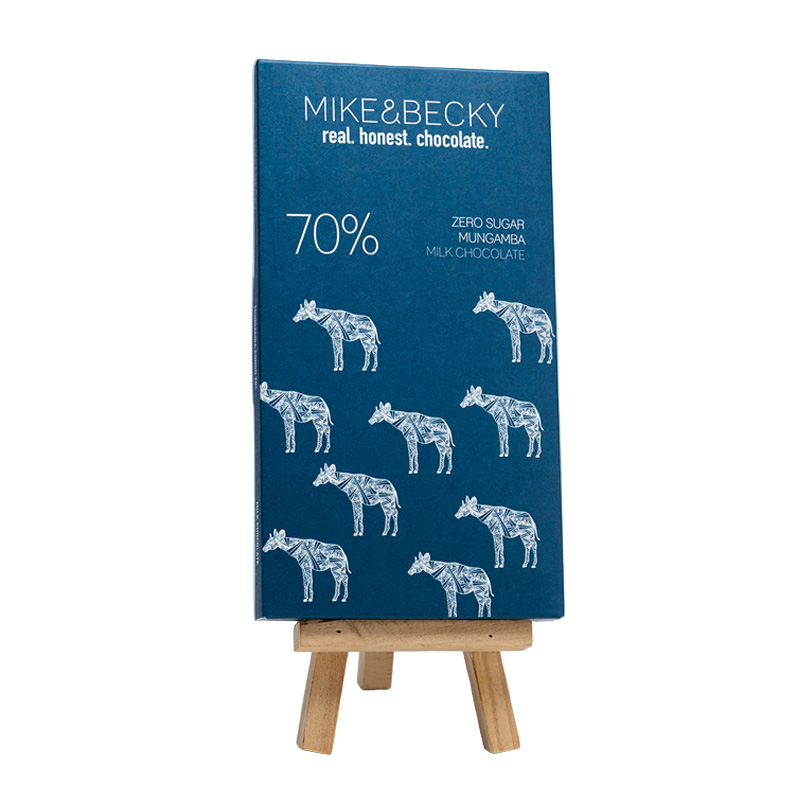 Mike & Becky - Tablette - Zero Sugar 70% - Very Dark Milk Mungamba - Congo